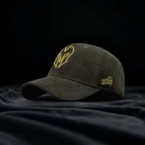 HEAD GEAR OLIVE GOLD SUEDE CORD LIMITED EDITION CAP