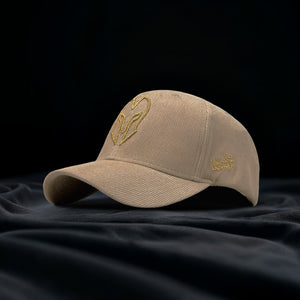 HEAD GEAR CREAM GOLD SUEDE CORD LIMITED EDITION CAP