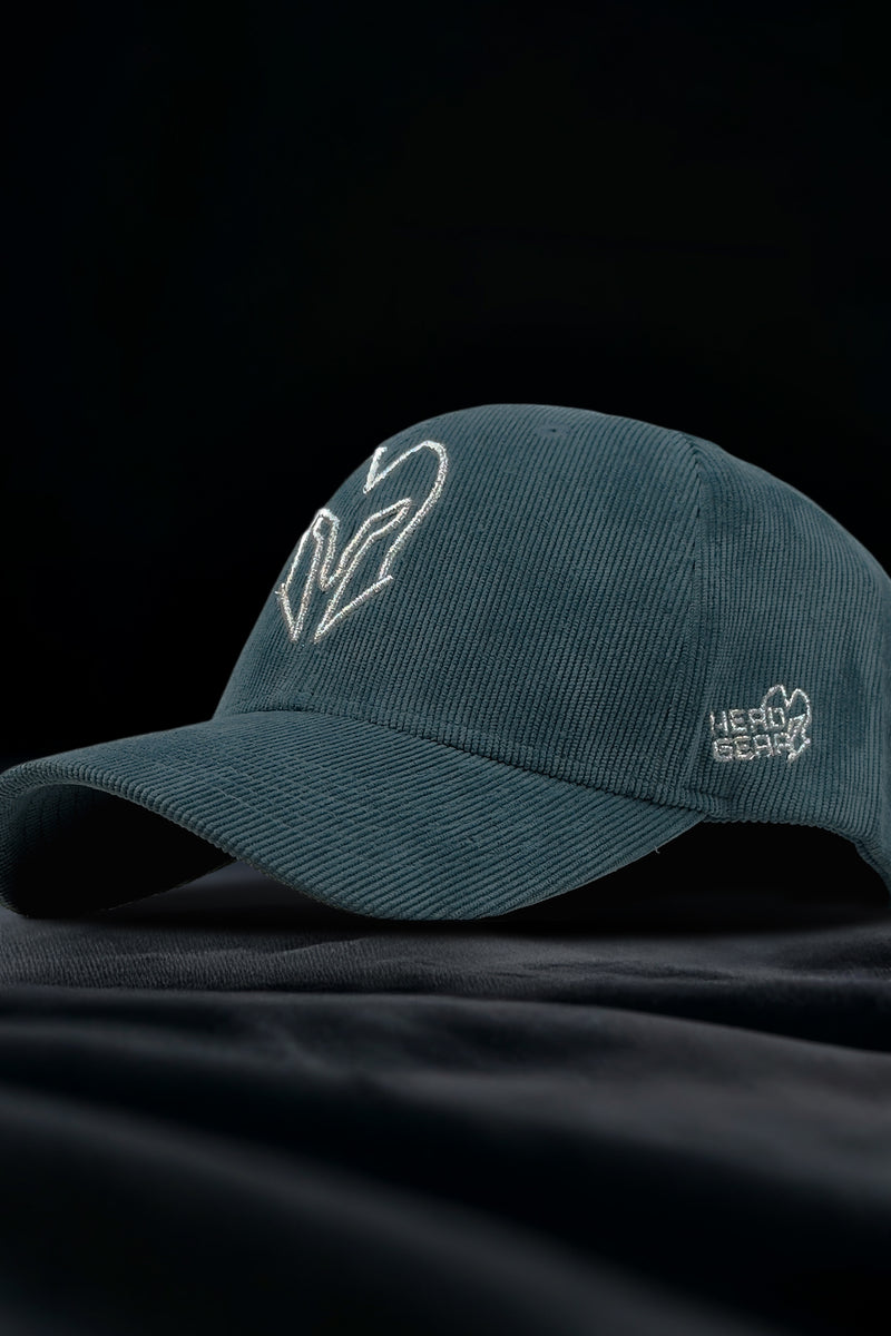HEAD GEAR SILVER PASTE SUEDE CORD LIMITED EDITION CAP
