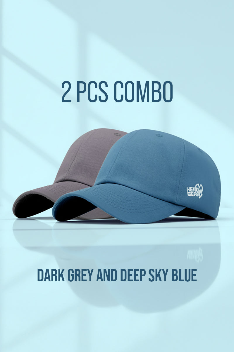 2 PCS COMBO OF DEEP SKY BLUE AND DARK GREY