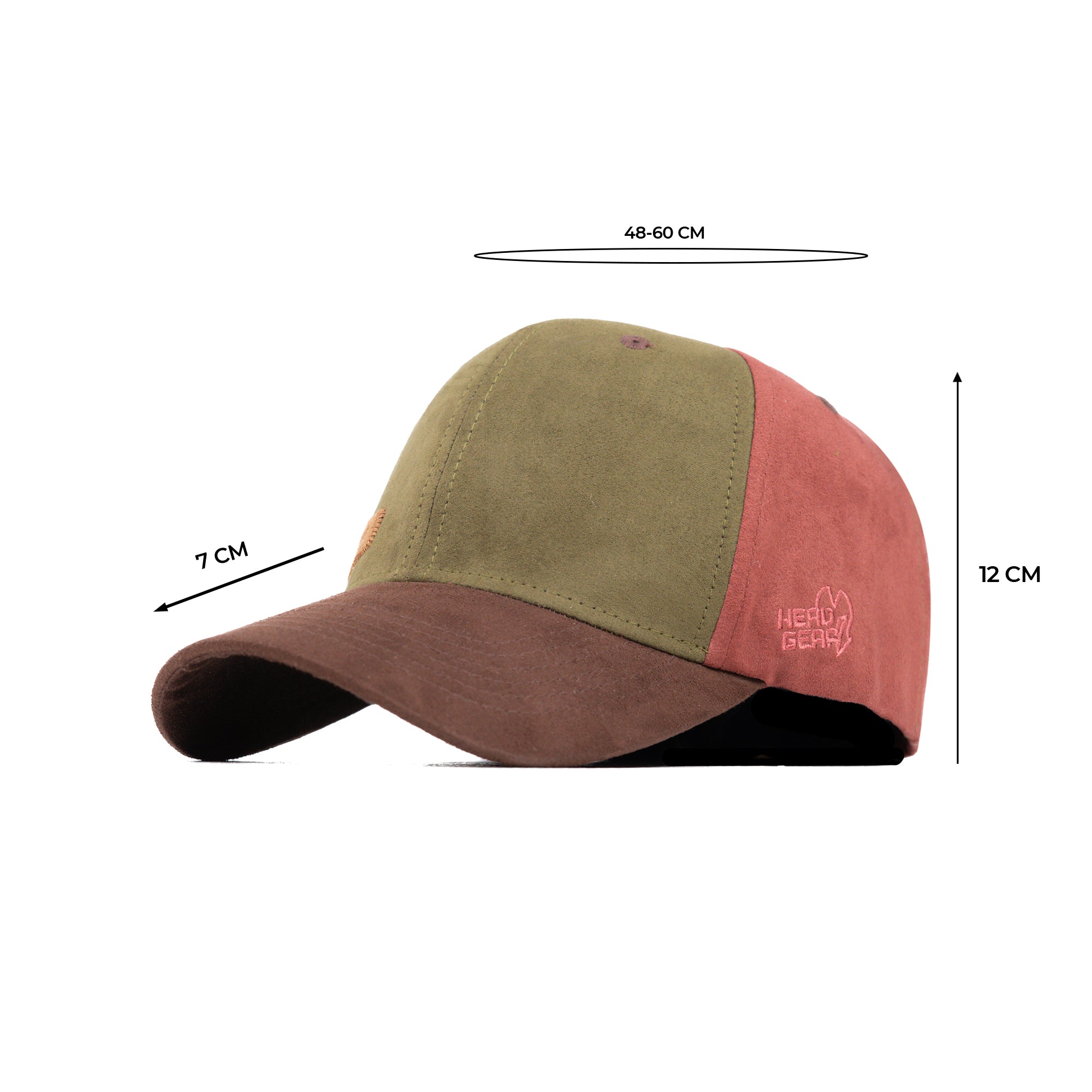 HEAD GEAR FOUR FIESTA SUEDE CAP - OLIVE