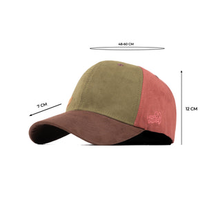HEAD GEAR FOUR FIESTA SUEDE CAP - OLIVE
