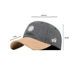 HEAD GEAR AIRPLANE WASHED DENIM CAP