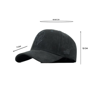 HEAD GEAR BLACK SUPER SUEDE CAP