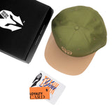 HEAD GEAR LOGO GREEN FLAT VISOR CAP