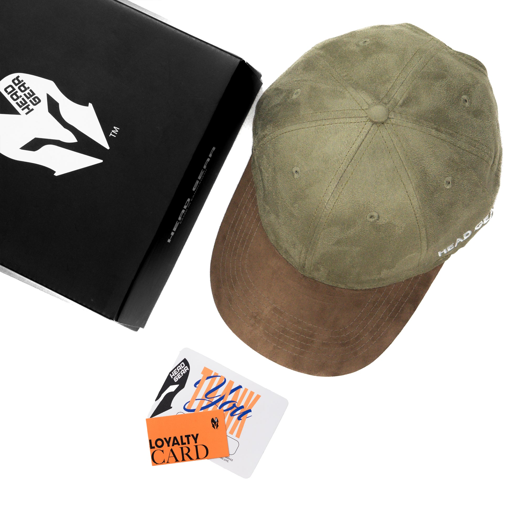 HEAD GEAR OLIVE BROWN DUAL TONE STRUCTURED CAP