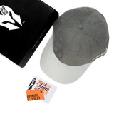 HEAD GEAR GREY WHITE DUAL TONE STRUCTURED CAP
