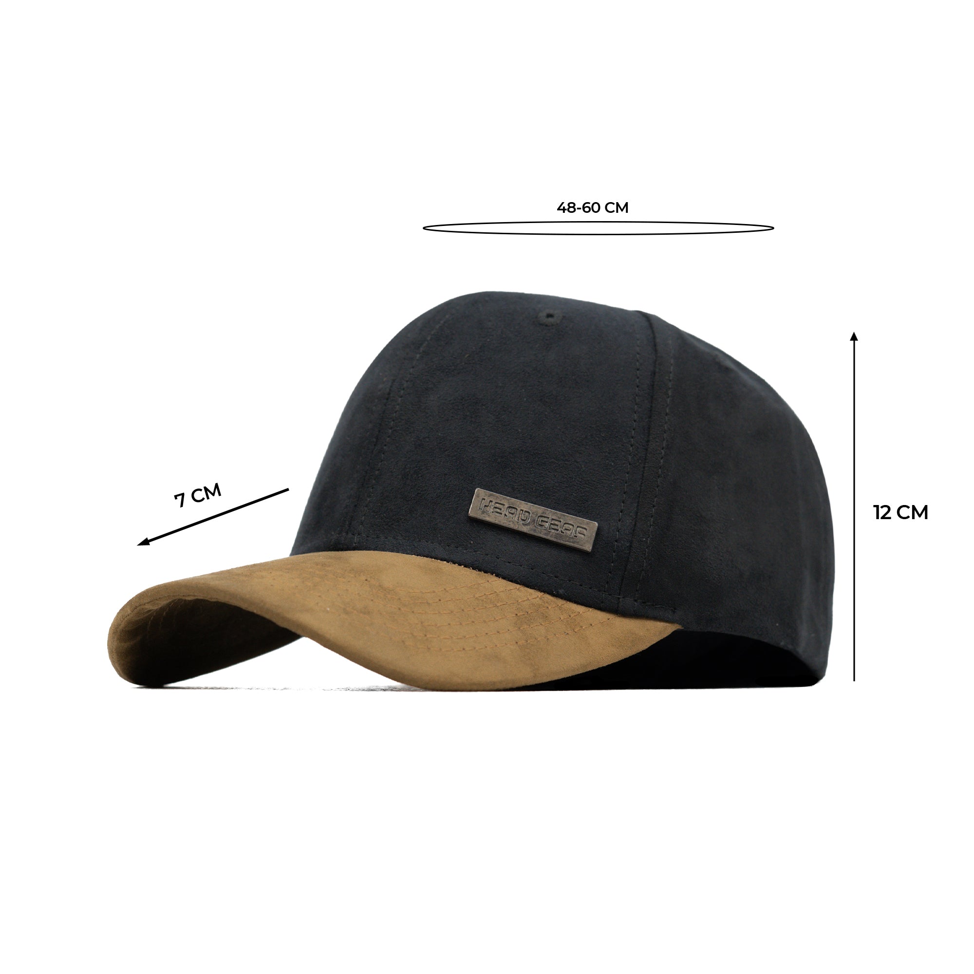 HEAD GEAR BLACK OLIVE DUAL TONE RUSTIC METAL STRUCTURED CAP