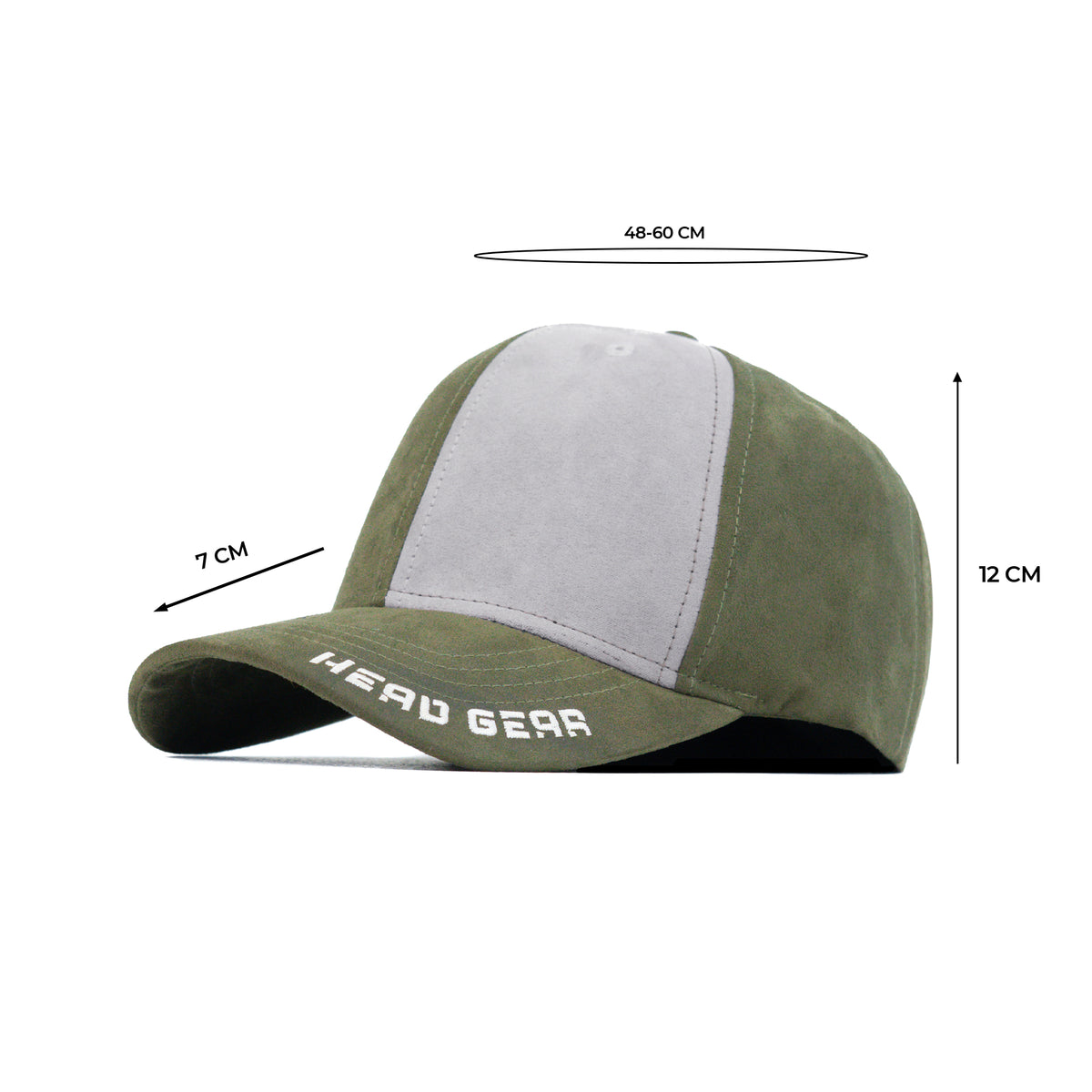 HEAD GEAR MISMATCHED OLIVE AND GREY CAP