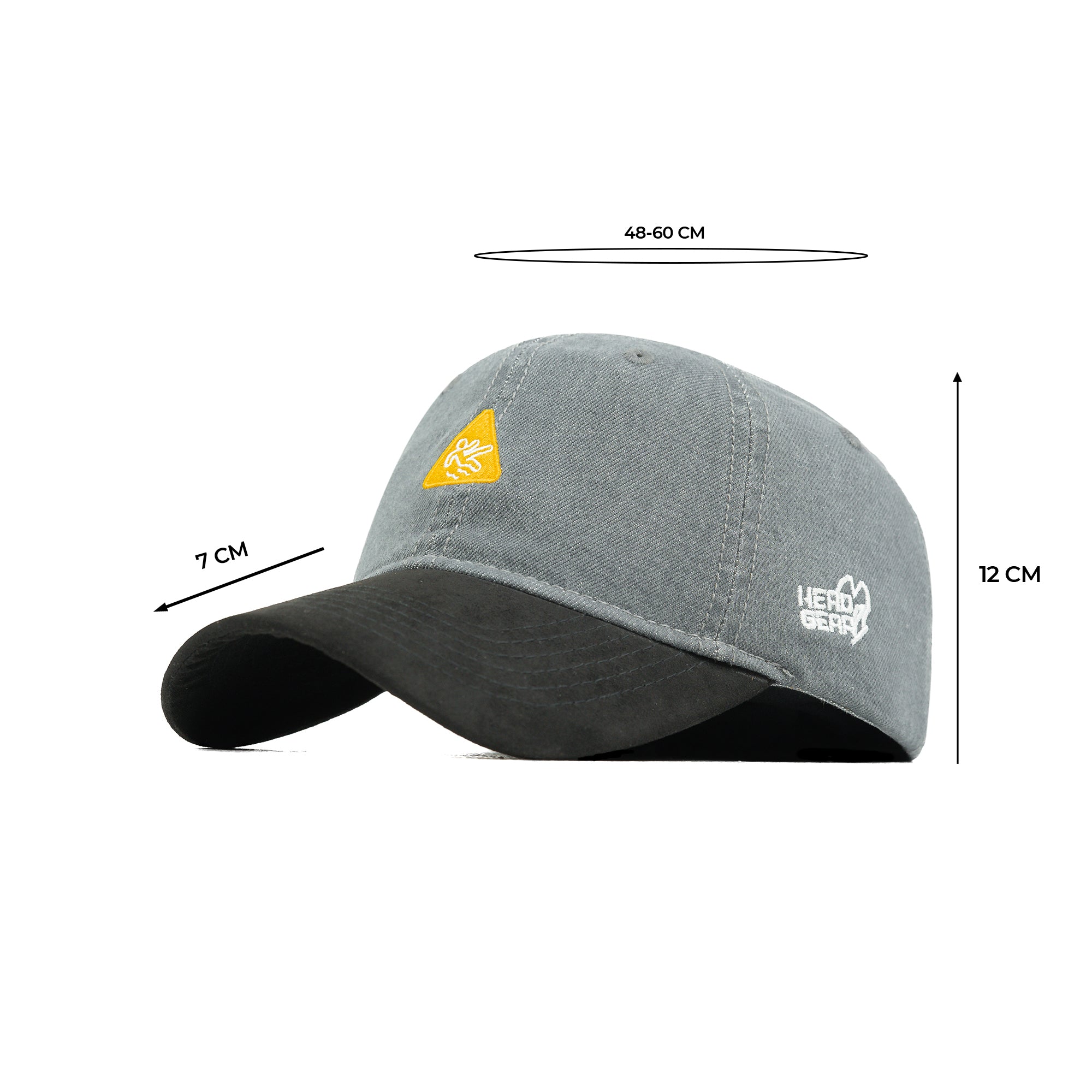 HEAD GEAR CAUTION WASHED DENIM CAP
