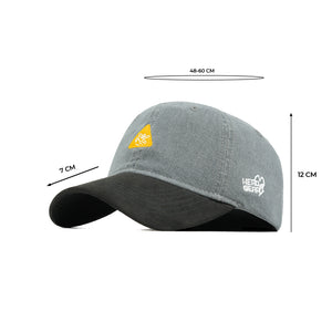HEAD GEAR CAUTION WASHED DENIM CAP