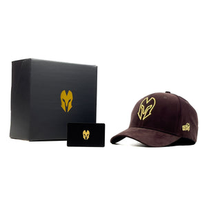 HEAD GEAR DARK BROWN VELVET LIMITED EDITION CAP