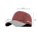 HEAD GEAR CHOCOLATE GREY DUAL TONE CORD CAP