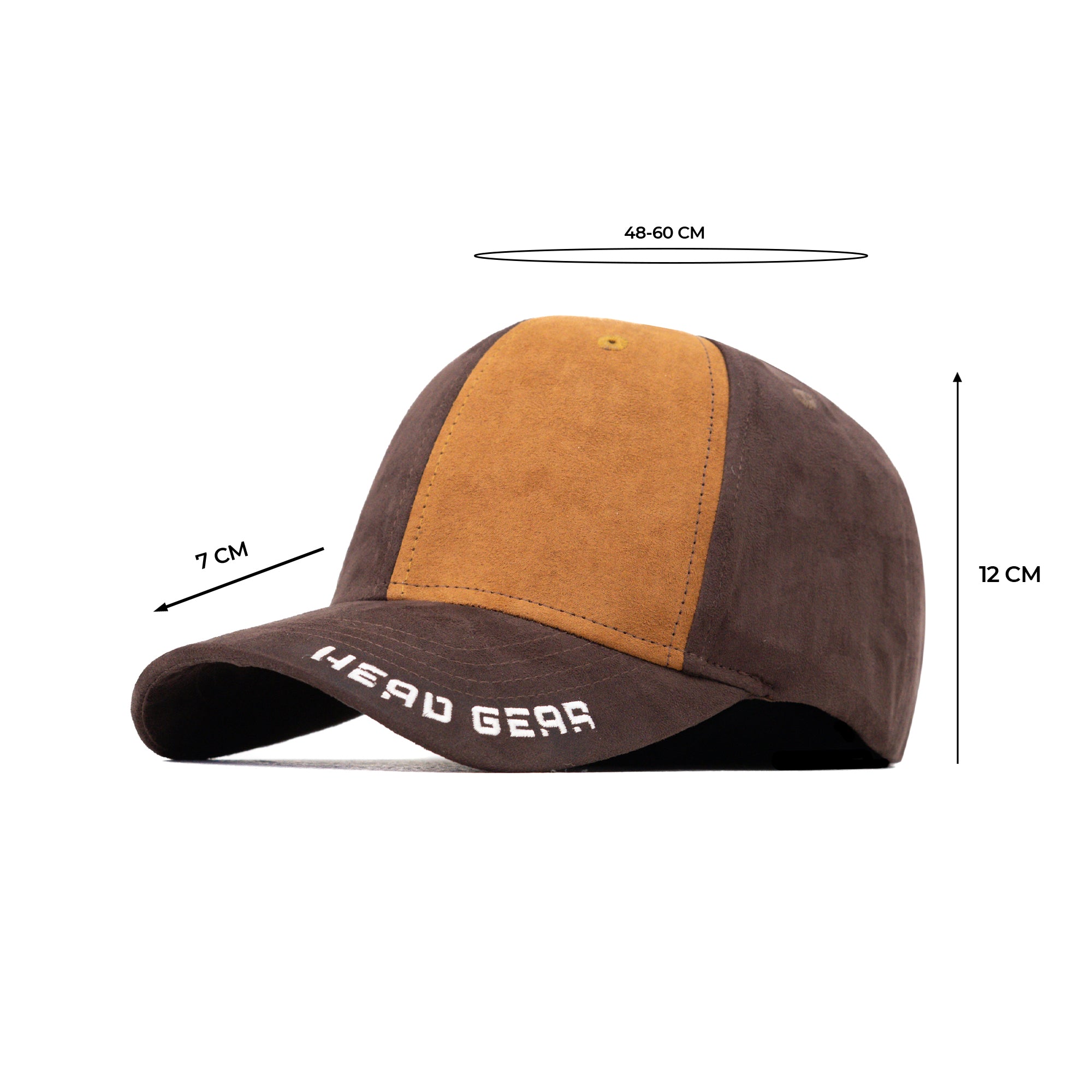 HEAD GEAR MISMATCHED CHOCOLATE AND BROWN CAP