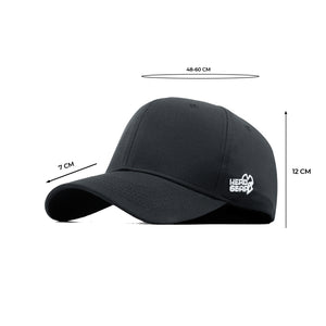 HEAD GEAR BLACK STRUCTURED CAP