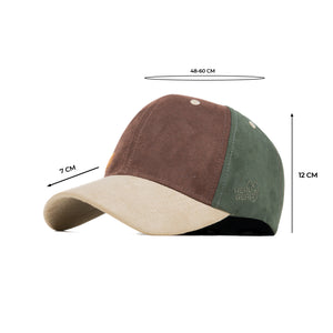 HEAD GEAR FOUR FIESTA SUEDE CAP - COFFEE