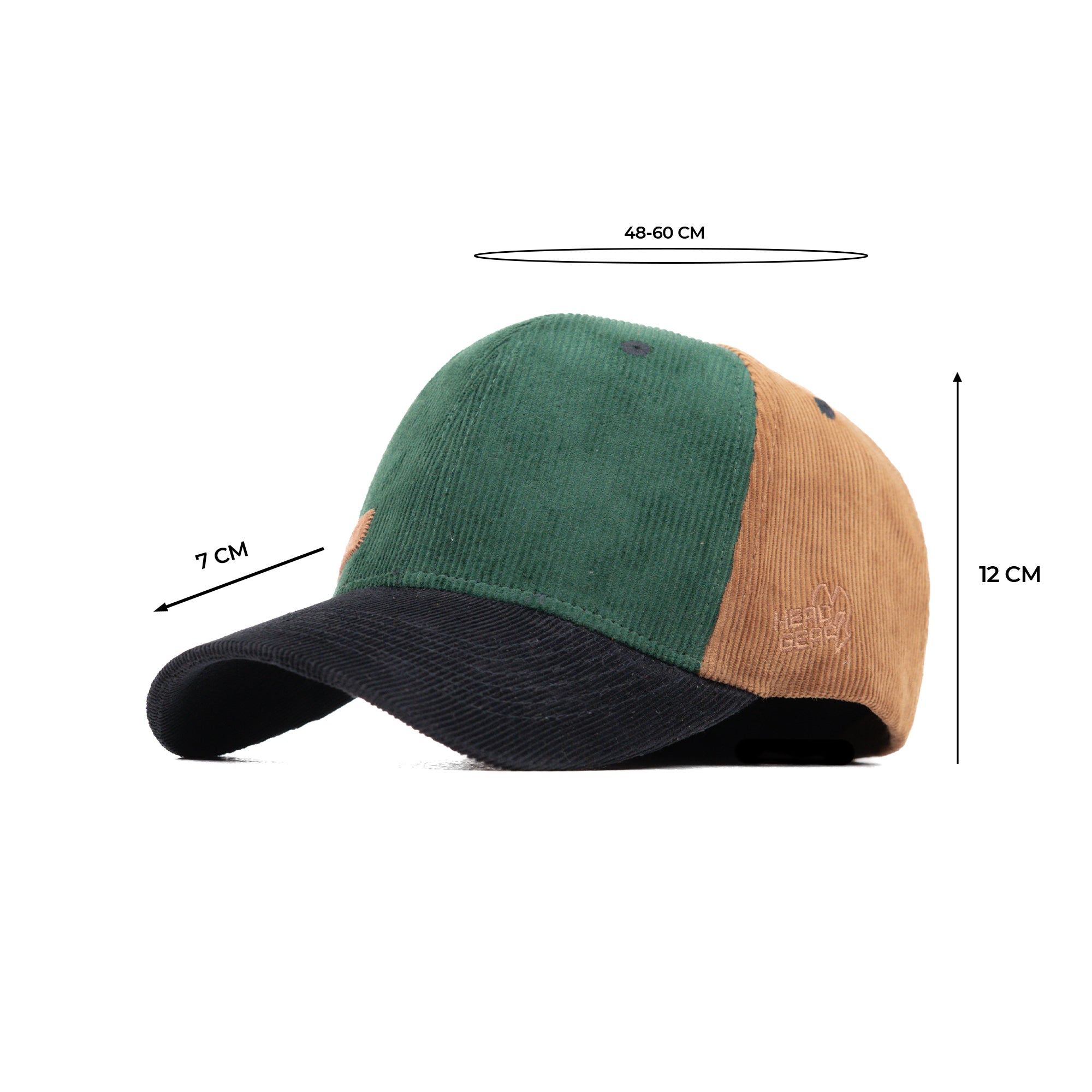HEAD GEAR FOUR FIESTA CORD CAP - GREEN