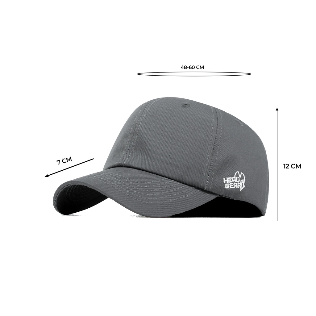 HEAD GEAR SOLID GREY CAP