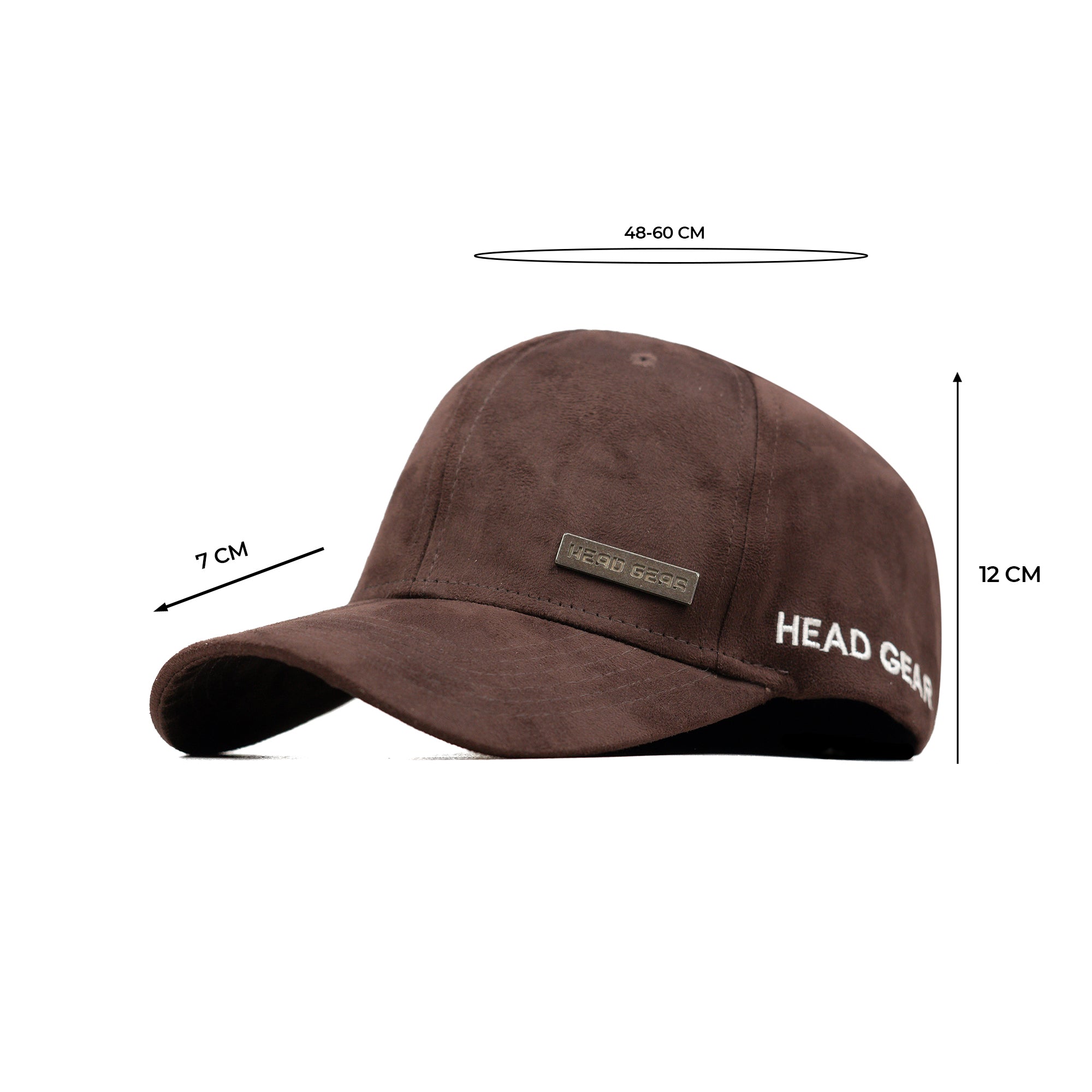 HEAD GEAR CHOCOLATE STRUCTURED RUSTIC METAL PATCH CAP