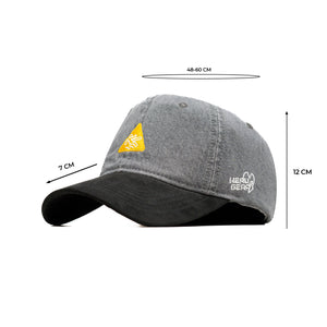 HEAD GEAR CAUTION WASHED DENIM CAP