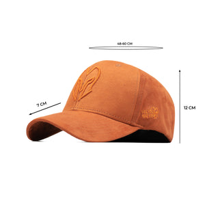 HEAD GEAR ORANGE SUPER SUEDE CAP