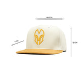 HEAD GEAR LOGO OFF-WHITE FLAT VISOR CAP