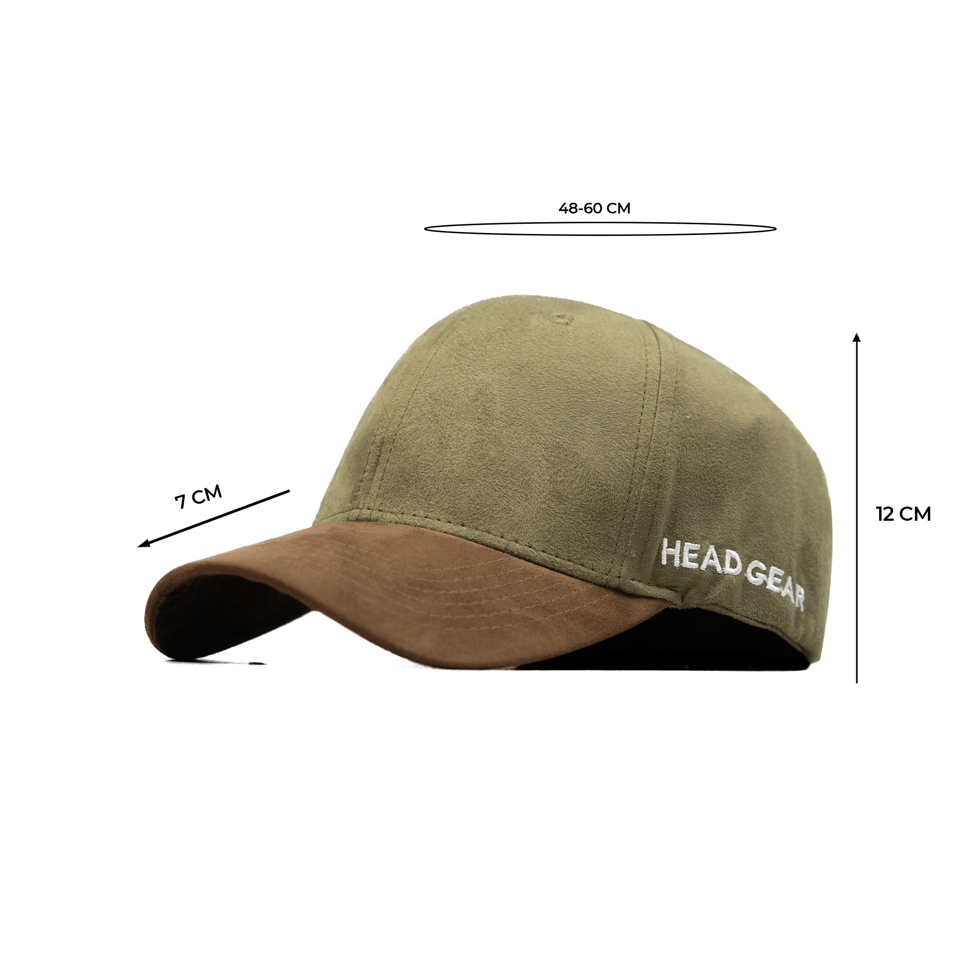 HEAD GEAR OLIVE BROWN DUAL TONE STRUCTURED CAP