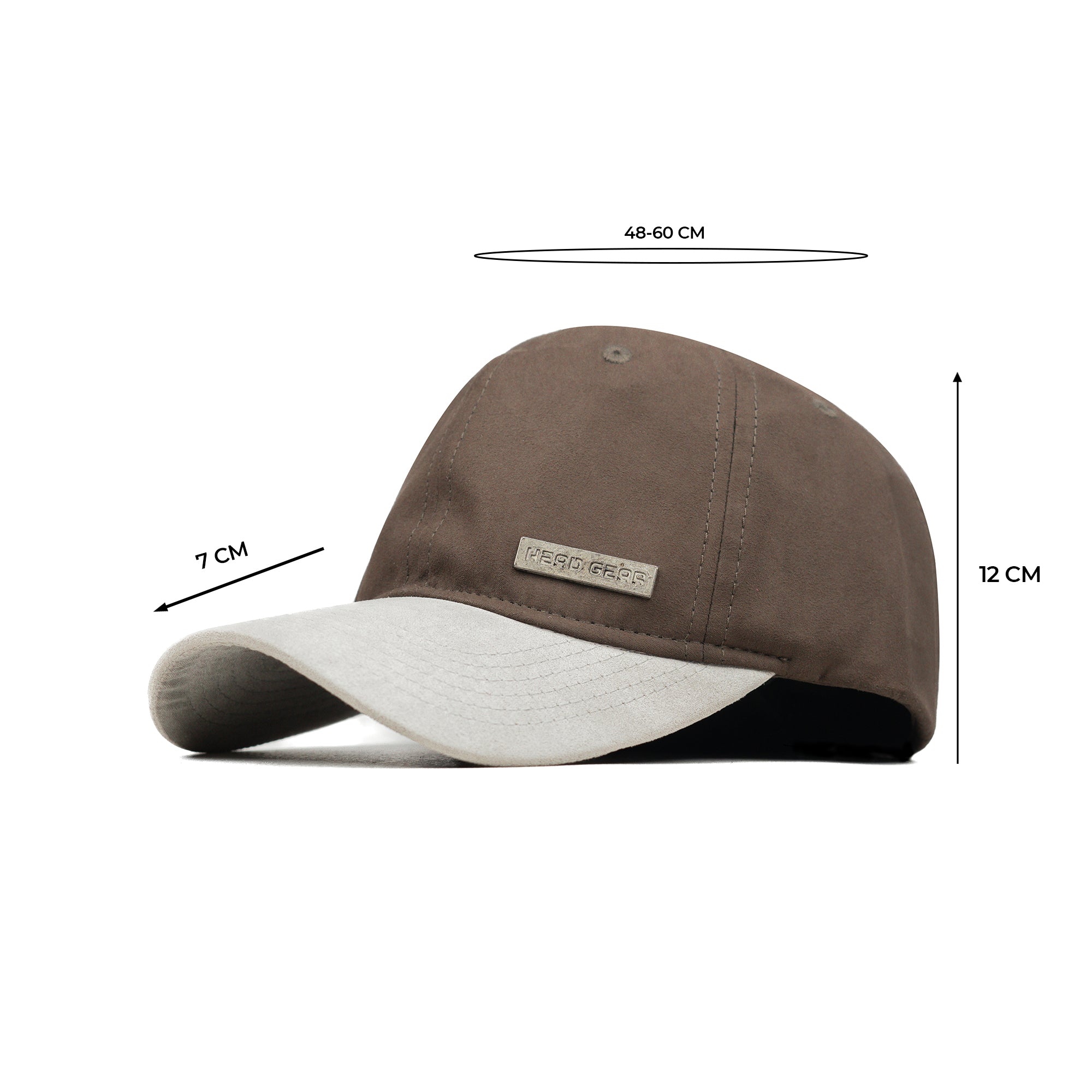 HEAD GEAR COFFEE GREY DUAL TONE RUSTIC METAL CAP