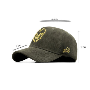 HEAD GEAR OLIVE GOLD SUEDE CORD LIMITED EDITION CAP