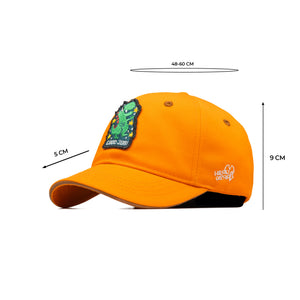 HEAD GEAR ORANGE DINOSAUR EDITION KIDS CAP