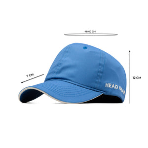 HEAD GEAR SKY BLUE WITH WHITE SANDWICH CAP