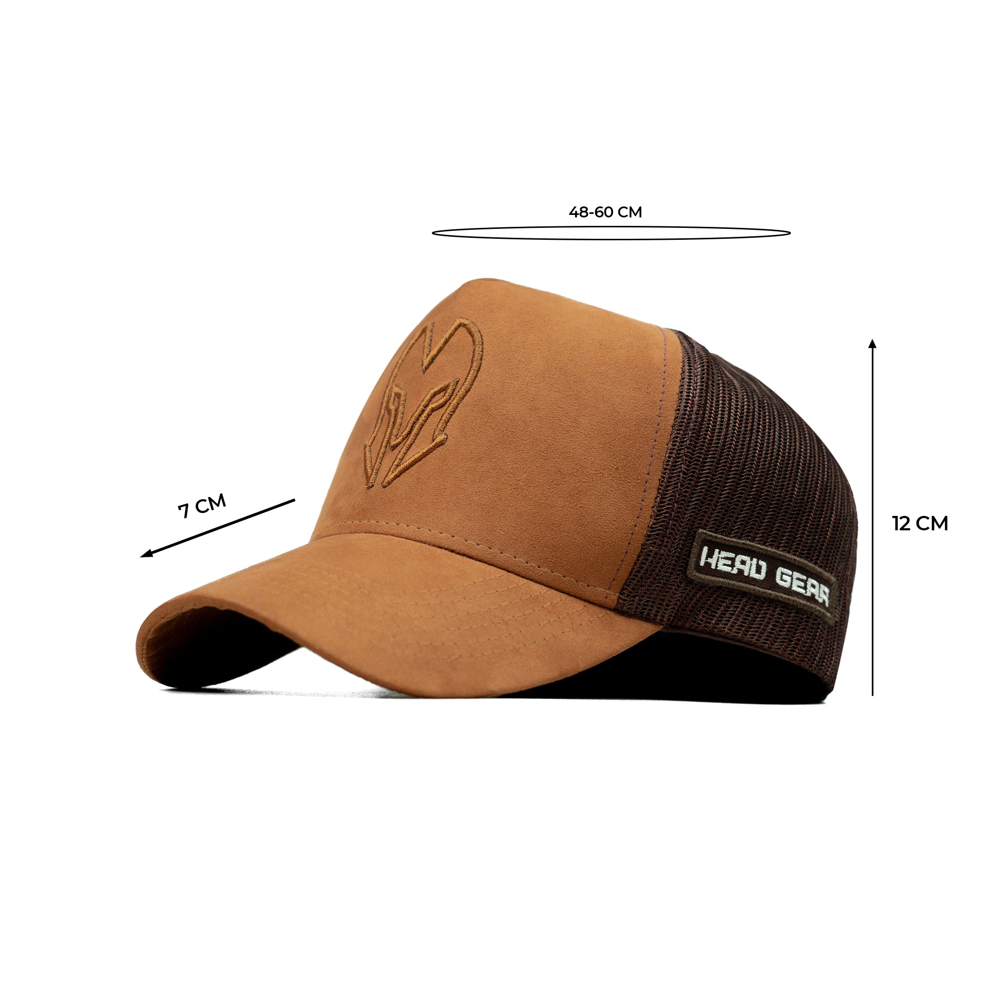 HEAD GEAR CHOCOLATE SUPER SUEDE TRUCKER CAP