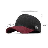HEAD GEAR BLACK RED WINE DUAL TONE STRUCTURED CAP