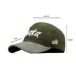 HEAD GEAR DHAKA OLIVE GREEN GREY CAP