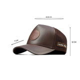 HEAD GEAR CHOCOLATE FAUX LEATHER TRUCKER LIMITED EDITION CAP