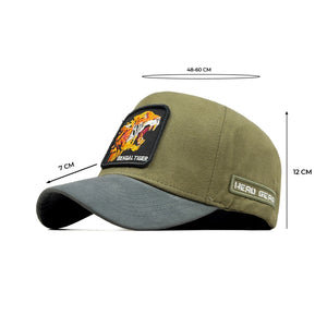 HEAD GEAR BENGAL TIGER 3D PATCH PREMIUM HIGH CROWN CAP