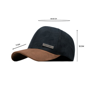 HEAD GEAR BLACK BROWN DUAL TONE RUSTIC METAL CAP