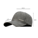 HEAD GEAR GREY STRUCTURED RUSTIC METAL PATCH CAP