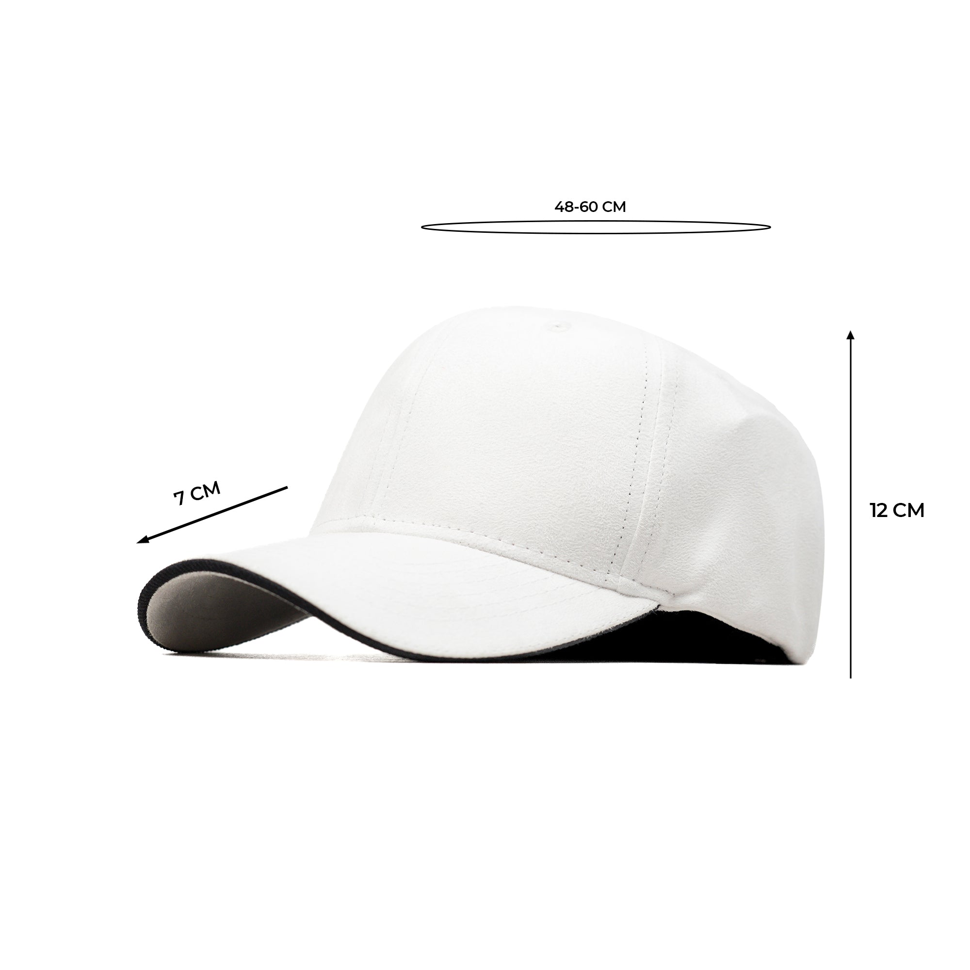 HEAD GEAR ELEGANTE ZERO WHITE CAP (NO LOGO)