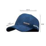 HEAD GEAR NAVY BLUE STRUCTURED RUSTIC METAL PATCH CAP