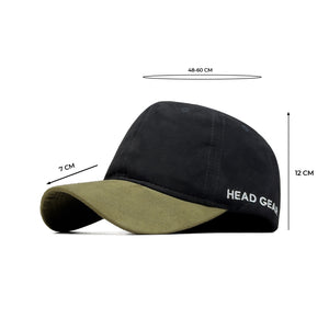 HEAD GEAR EERIE BLACK GREEN DUAL TONE CAP