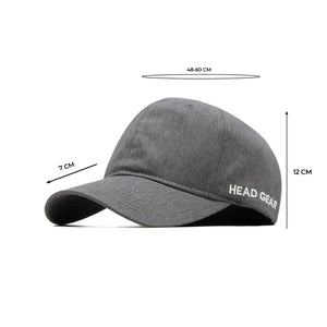 HEAD GEAR BASIC GREY MELANGE CAP