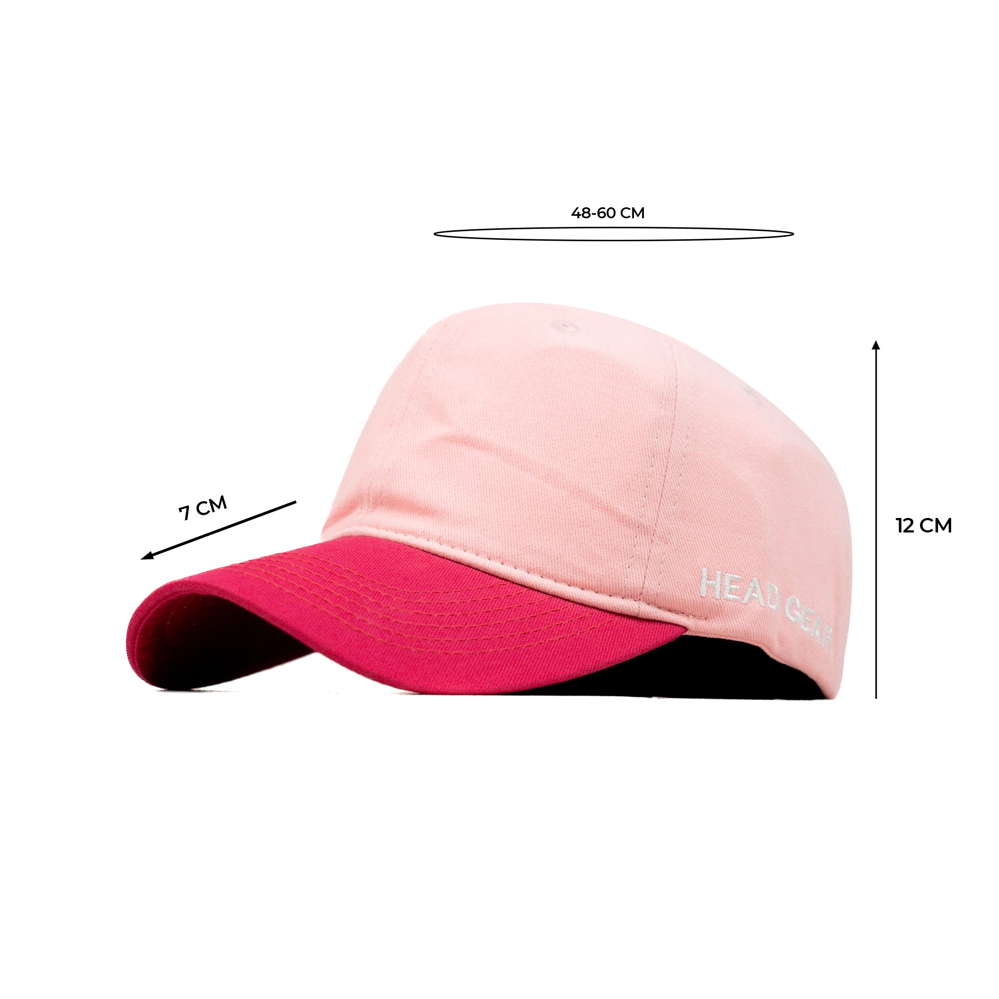 HEAD GEAR BABY PINK BRIGHT PINK DUAL TONE CAP