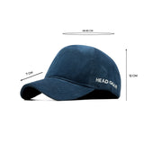 HEAD GEAR NAVY BLUE CORDUROY CAP