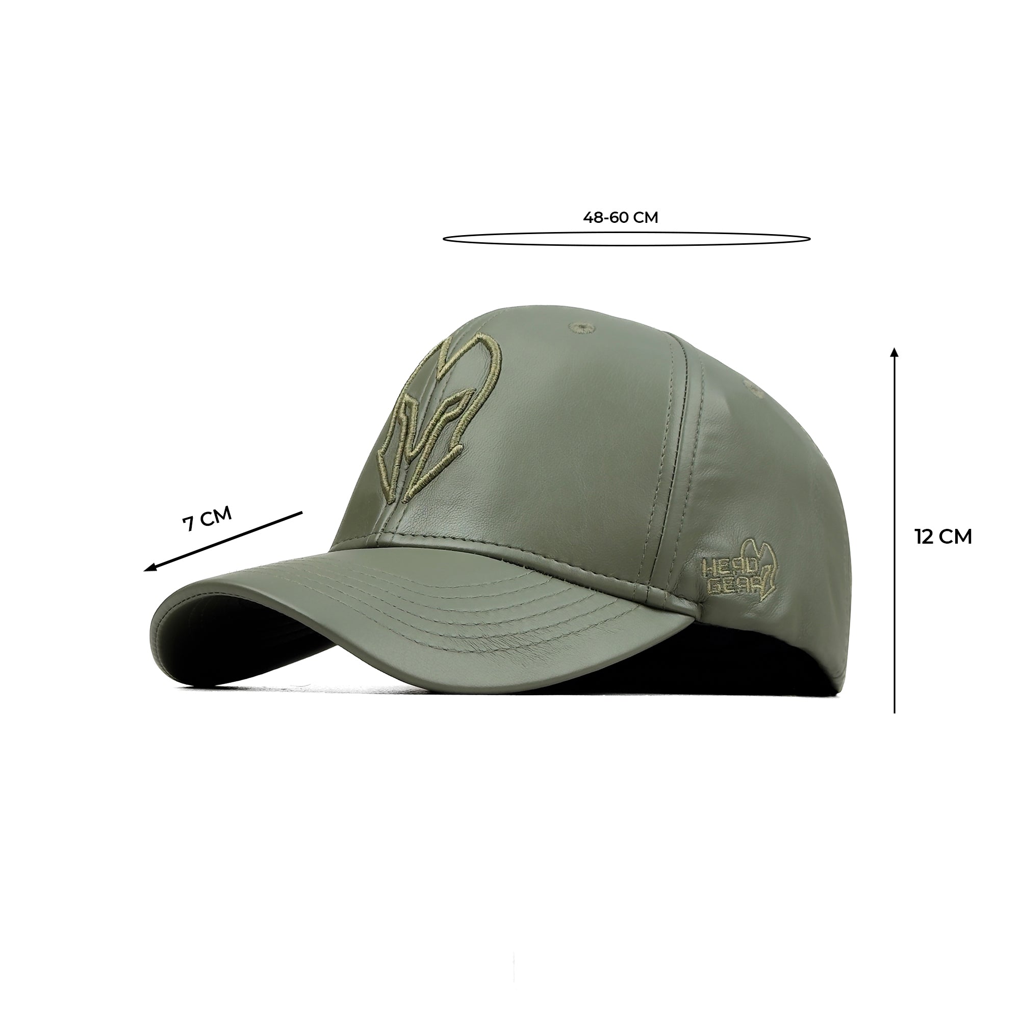 HEAD GEAR SAGE GREEN FAUX LEATHER LIMITED EDITION CAP