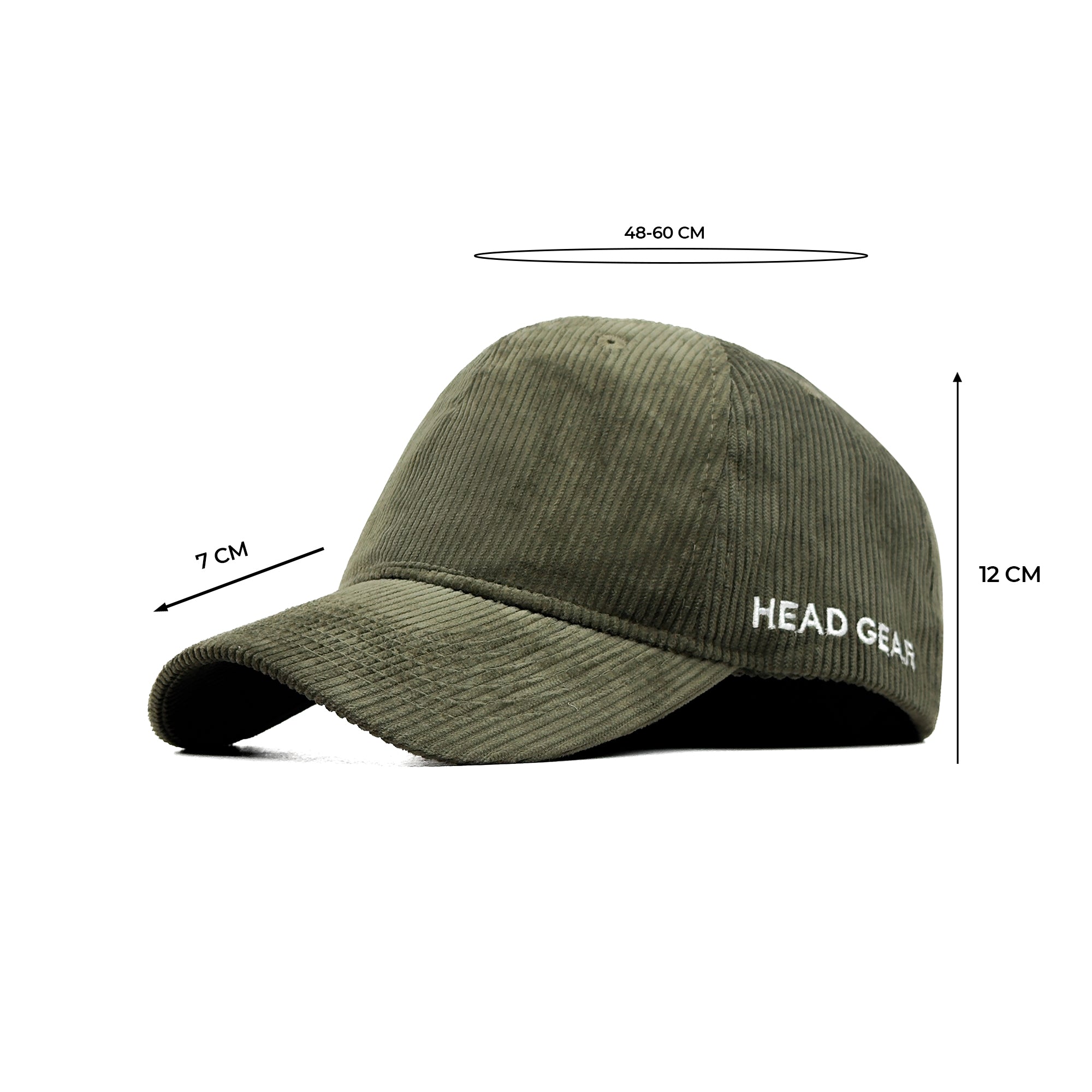 HEAD GEAR OLIVE CORDUROY CAP