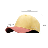 HEAD GEAR YELLOW BABY PINK DUAL TONE STRUCTURED CAP