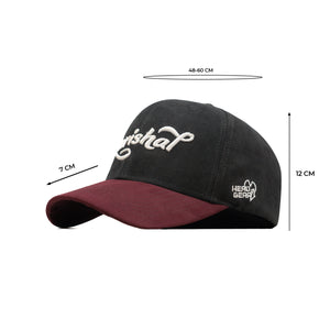 HEAD GEAR BARISHAL BLACK MAROON CAP