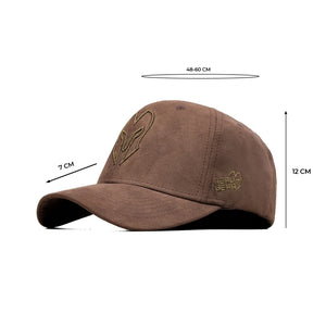 HEAD GEAR COFFEE SUPER SUEDE CURVED VISOR CAP