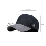 HEAD GEAR BLACK CHARCOAL GREY DUAL TONE CORD CAP